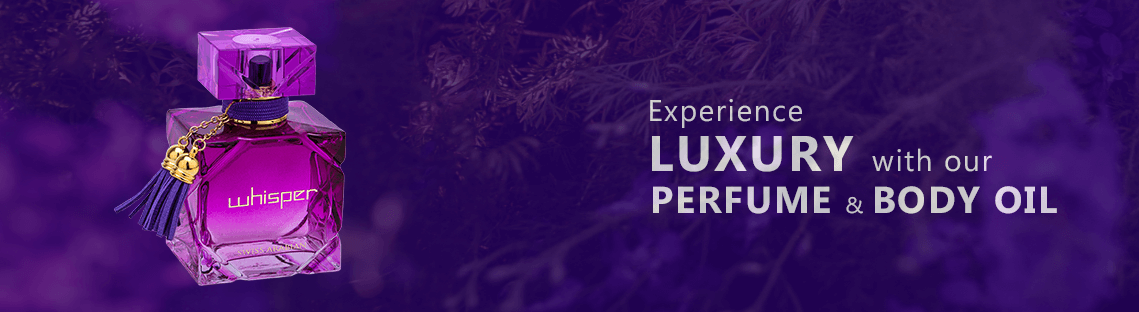 A purple background with the words " experience luxury personal care."